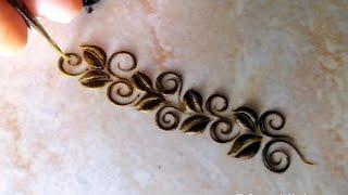 Simple and beautiful bracelet henna design || Simple mehndi design for hand.