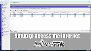 How to setup Mikrotik to access the Internet