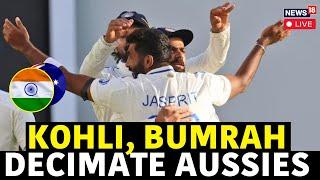 India Vs Australia Live Score 1st Test Day 4 | Virat Kohli-Bumrah Annihilate Australia Live | N18G