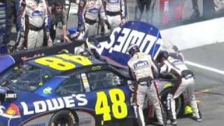 Nascar Sprint Cup Pennsylvania 500 2009 Johnson plagued by unknown issue