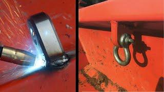 #5 Tractor mod. Weld on clevis mount. Great front end loader bucket mod for Kubota B2601 and more!