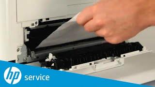 Clear Paper Jams in the Rear Door and Fuser Area | HP Color LaserJet Pro MFP M277 | HP