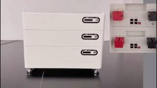 Installation of the low voltage stackable lithium battery,all-in-one system