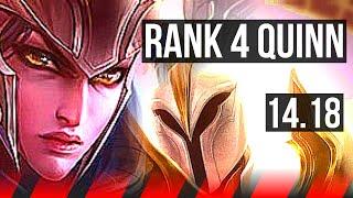 QUINN vs KAYLE (TOP) | Rank 4 Quinn, 8 solo kills, 55k DMG | BR Challenger | 14.18