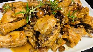 Coniglio arrosto alla birra pronto in un’ora, ￼una ￼delizia￼