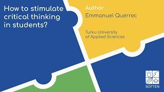 How to stimulate critical thinking in students? (Emmanuel Querrec)