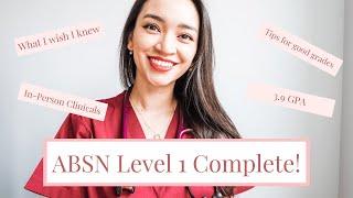 First semester of Accelerated Nursing School! (ABSN) | Tips & Advice, High GPA, What I Wish I Knew!