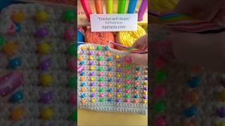 How to Crochet with Beads #shorts