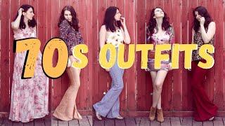 70s inspired outfits (70s style lookbook, modern 70s outfit ideas, boho summer 2020 outfit ideas)