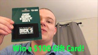 FREE $100 Dick's Sporting Goods Gift Card Giveaway #giftcard