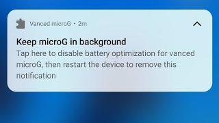 Disable battery optimization for Vanced microG (MIUI)