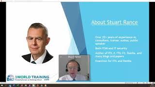 ITIL 4 Foundation Introduction | ITIL Certifications | AXELOS | 1WorldTraining.com | Stuart Rance