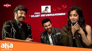 Rashmika phone call to Vijay Devarakonda | Ranbir, Sandeep Vanga | #UnstoppableWithNBK | ahavideoin