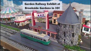 Garden Railway Exhibit at Brookside Gardens in 3D!