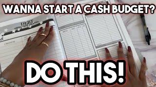 Wanna start a cash budget? DO THIS!!  If I could only give ONE piece of budgeting advice!