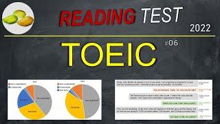 TOEIC Reading Test 06. Practice TOEIC Reading Test 2022 with Answers Sheet, PDF available.