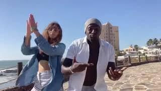 Black and white couple dancing