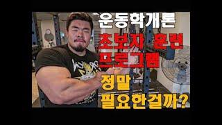 [운동학개론] 초보자를 위한 훈련 프로그램, 정말 필요한걸까