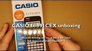 ***UPDATED*** CASIO fx-991CEX unboxing | No speech, just noises and lots of INFOs | ASMR