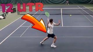 12 UTR vs 10 UTR intense tennis match!