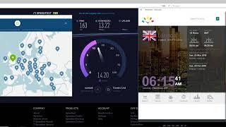 NordVPN Speed Test - England, United Kingdom VPN Server 2017/11/4