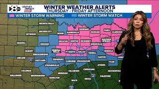 DFW Weather: Winter storm warning issued - how much snow, sleet and freezing rain will North Texas g