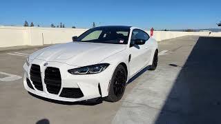 Tour the 2023 M4 Competition xDrive in Alpine White | 4K