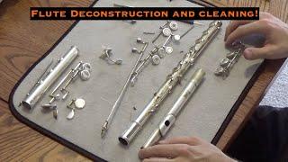 Flute deconstruction, cleaning, and reassembling