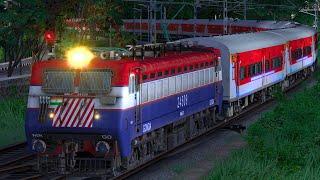 Night Train High Speed Crossing Railroad | BUMPY RAILROAD | Train Simulator | Railworks | NTG GAMING