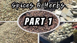 Spices Wholesale Market With Low Price In Karachi Pakistan - All Types Of Spices & Herbs - Part 1