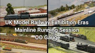 UK Model Railway Exhibition Eras Mainline Running Session OO Gauge