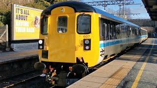 LSL Class 47 47712 'Lady Diana Spencer' Propels DBSO & ScotRail Push-Pull Set + Tones @ Croy 25/2/23