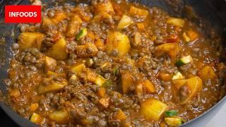 Lentils Stew Recipe | How to Cook Lentils and Potatoes Stew | Infoods