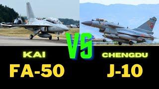 KAI FA-50 vs Chengdu J-10  technical specifications.