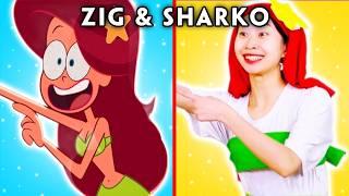 MERMAID SINGER | Zig & Sharko Funny Moments | Hilarious Cartoon Compilation | Woa Parody