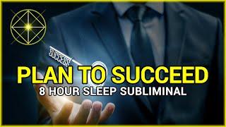 Plan To Succeed & Expect Success [Subliminal Affirmations Binaural Beats Sleep Music w/Black Screen]