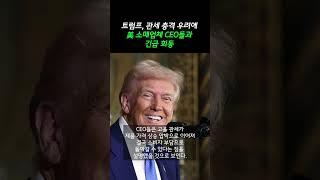 트럼프, 관세 충격 우려에 美 소매업체 CEO들과 긴급 회동