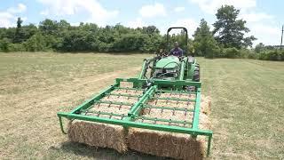 JD Hay Bale Grapple Accumulator | Titan Attachments