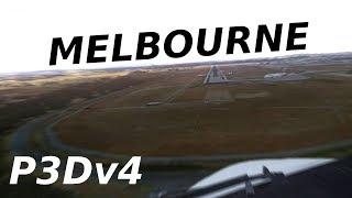 [P3Dv4] Melbourne Landing (GUSTY WINDS) || + FLIGHT DATA DISPLAY ||