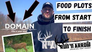 Domain Outdoor Food Plots - From Start to Finish!! (THE DEER ARE IN BIG TROUBLE!!!)