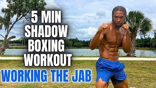 Beginner Shadow Boxing Workout In 5 Minutes | Working The Jab (Follow Along)