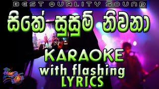 Sithe Susum Niwana Karaoke with Lyrics (Without Voice)