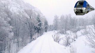  4K  Briançon - Veynes-Dévoluy cab ride, France [12.2022] Führerstandsmitfahrt