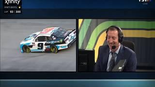 Kyle Busch interviewing Noah Gragson