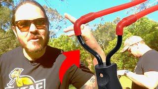 SLINGSHOT TEST! Marksman Laserhawk Slingshot - Outdoor, Survival & Hunting | Extac Australia