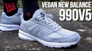 NEW BALANCE 990v5 VEGAN REVIEW - On feet, comfort, weight, breathability, price review