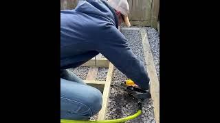 Building a shed foundation #shed #diy #construction #carpenter