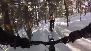 Snow Berms - Snow Bike Route (SBR) - Marquette County, MI