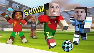 Minecraft Football Parody with RONALDO and MESSI | Minecraft Hindi Animation