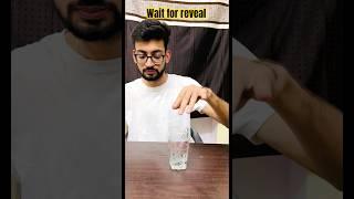 Coin in glass magic reveal #shortvideo